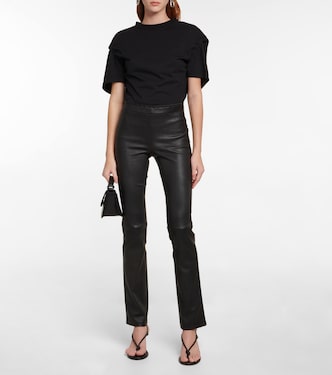 Cropped-Hose aus Leder | Stouls
