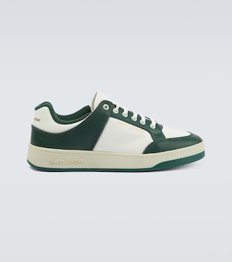 SL/61 leather low-top sneakers | Saint Laurent
