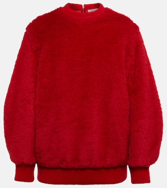 Sudadera Carmine de teddy en mezcla de lana | Max Mara