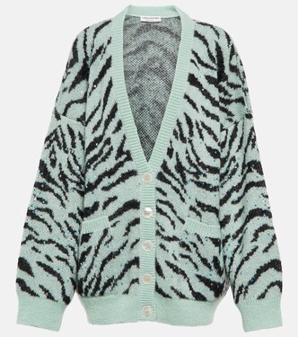 Verzierter Cardigan aus Jacquard | Alessandra Rich