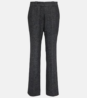 Pantalon Percheron à taille haute en laine mélangée | Blazé Milano