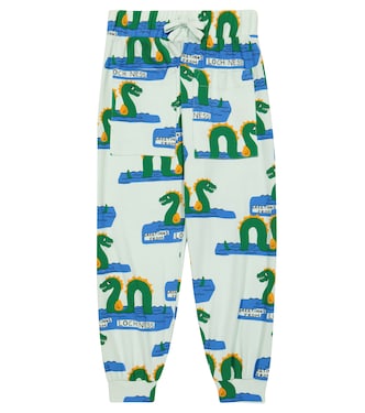 Printed cotton-blend sweatpants | Mini Rodini