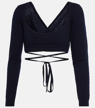 Jersey de lana y cachemir cropped | Patou