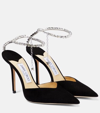 Pumps Saeda 100 in suede | Jimmy Choo