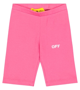 Shorts ciclistas Off Stamp acanalados | Off-White Kids