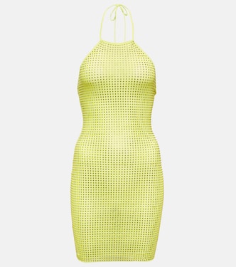 Crystal-embellished minidress | Self-Portrait