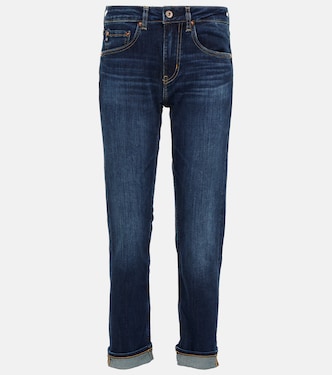 Jean slim Girlfriend à taille mi-haute | AG Jeans