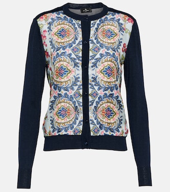 Printed silk and cotton-blend cardigan | Etro