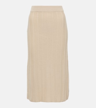 Leisure falda midi Melk de lana virgen | Max Mara