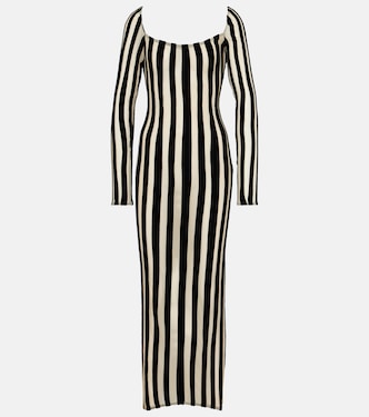 Robe longue rayée | LaQuan Smith
