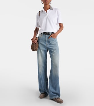 Monili-embellished suede loafers | Brunello Cucinelli