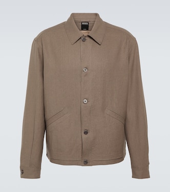 Hemdjacke aus Leinen | Zegna