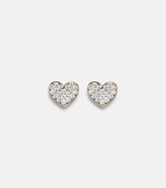 Ohrringe You're Making Me Blush aus 10kt Gelbgold mit Diamanten | Stone and Strand