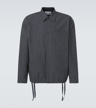 Checked virgin wool overshirt | Jil Sander