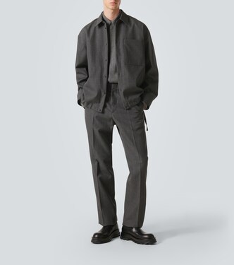 Checked virgin wool overshirt | Jil Sander