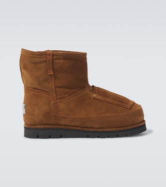Bottines en daim et shearling | Acne Studios