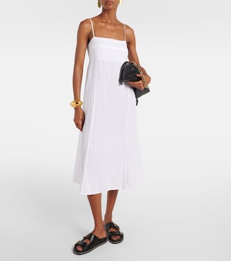 Vestido midi Stephie de lino | Velvet