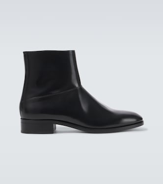 Botines de piel con VLogo | Valentino Garavani