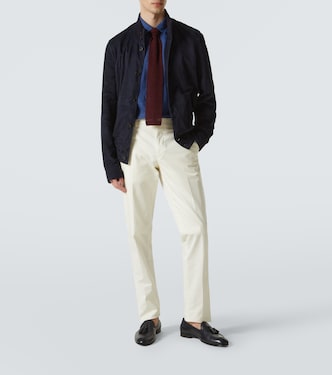 Suede bomber jacket | Rubinacci