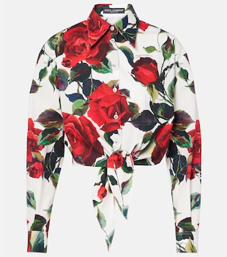 Chemise en coton à fleurs | Dolce&Gabbana