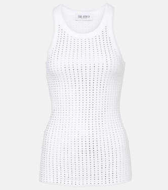Top in jersey di cotone con cristalli | The Attico