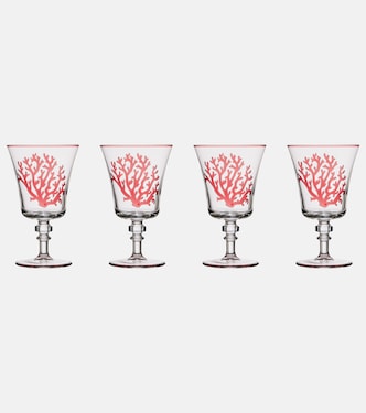 Coral set of 4 glasses | Les-Ottomans