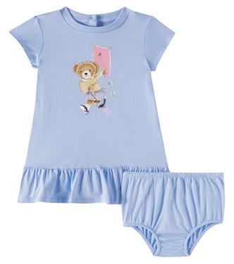 Baby - Abito e culottes Polo Bear in cotone | Polo Ralph Lauren Kids