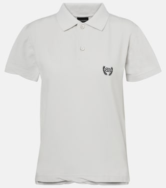 Laurel cotton piqué polo shirt | Balenciaga