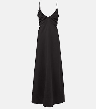 Vestido largo en mezcla de seda | Róhe
