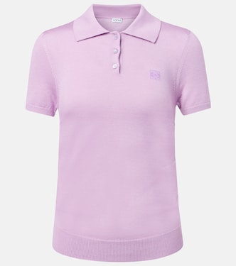 Polohemd Anagram aus Kaschmir und Seide | Loewe