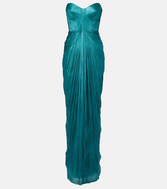 Caly silk mousseline bustier gown | Maria Lucia Hohan