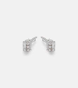 Y-Couture 18kt white gold earrings with diamonds | Yeprem