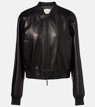 Veste bomber Quinn en cuir | Joseph