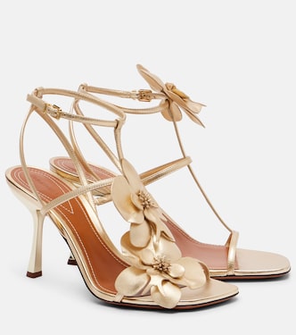 Orchid 85 metallic leather sandals | Zimmermann