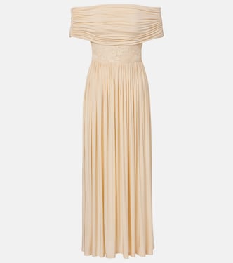 Rebellion off-shoulder jersey maxi dress | Zimmermann