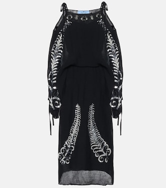 Verziertes Midikleid aus Seide | Prada