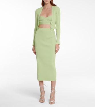 Falda midi Brooklyn de canalé | Simkhai