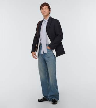 Single-breasted wool and silk blazer | Valentino
