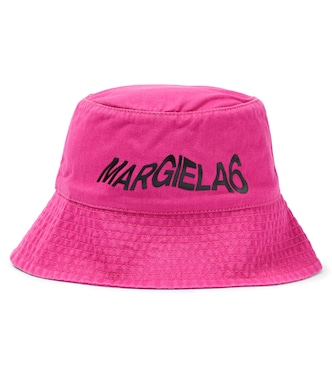 Cappello da pescatore in cotone con logo | MM6 Maison Margiela Kids