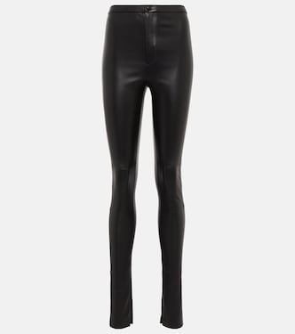 Leggings de piel de tiro alto | Wardrobe.NYC