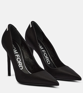 Salones T de satén con cristales | Tom Ford