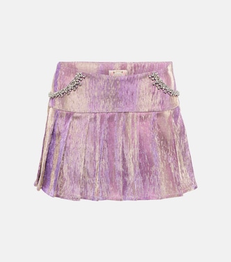 Embellished pleated miniskirt | Miss Sohee