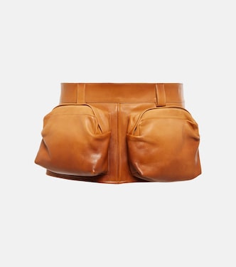 Minirock aus Leder | Miu Miu