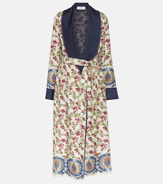 Abrigo de seda estampado con cinturón | Etro