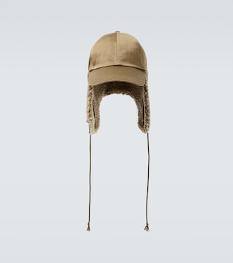 Cappello in cotone con shearling sintetico | Burberry