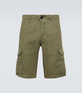 Shorts cargo de algodón y lino | Incotex