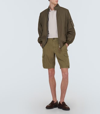 Shorts cargo de algodón y lino | Incotex