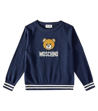 Pull Teddy Bear en coton et laine | Moschino Kids
