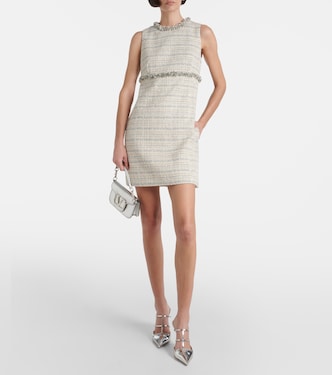 Embellished tweed minidress | Valentino