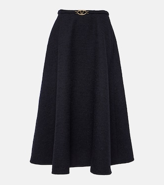 Falda midi de tweed | Valentino